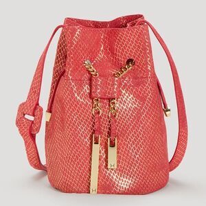 Halston Heritage Women’s Snake Skin Metallic Crossbody